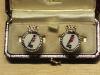 HMS Avenger enamelled cufflinks