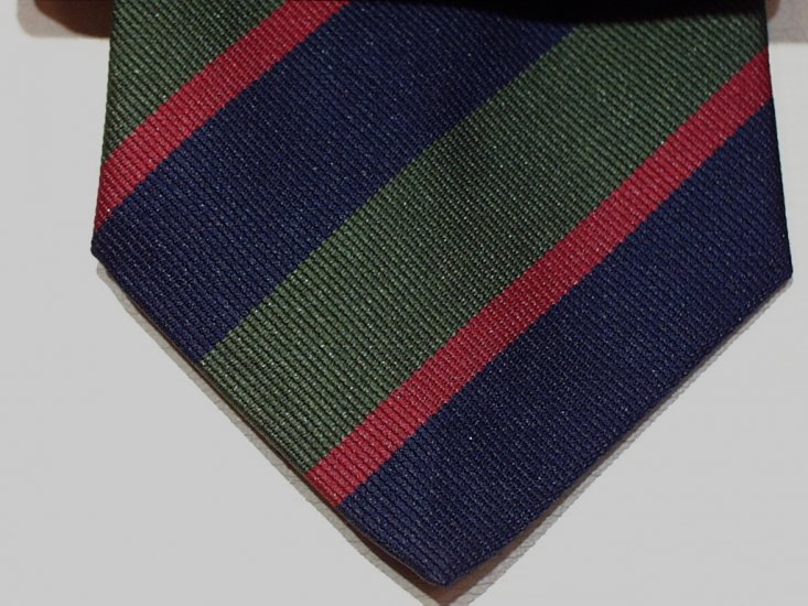 Royal Army Dental Corps polyester striped tie - Click Image to Close