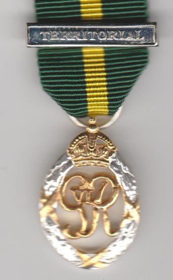 Territorial Army decoration George VI full size copy medal - Click Image to Close