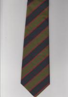 Queen's Royal Regiment (West Surrey) silk stripe tie