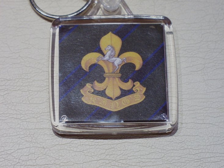 King's Amalgamated Regiment key ring - Click Image to Close