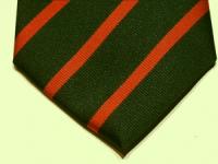 King's Royal Rifle Corps polyester striped tie