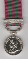 India 1895-1902 bar Punjab Frontier 1897-98 miniature medal