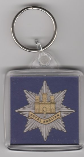 Royal Anglian Regiment plastic key ring - Click Image to Close