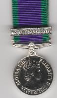 Northern Ireland miniature medal and bar