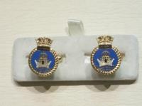 HMS Ark Royal enamelledcufflinks