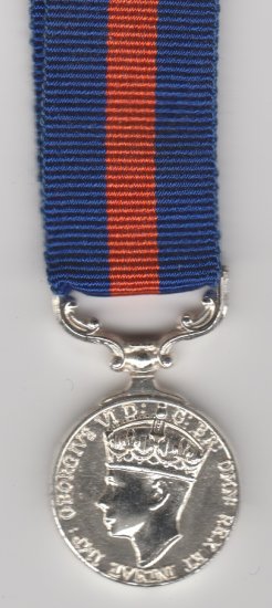 Indian Distinguished Service George VI miniature medal - Click Image to Close
