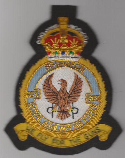 663 Squadron Royal Air Force King's Crown blazer badge - Click Image to Close