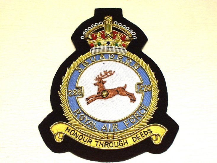 288 Squadron RAF KC wire blazer badge - Click Image to Close