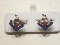 Loyal Regiment enamelled cufflinks