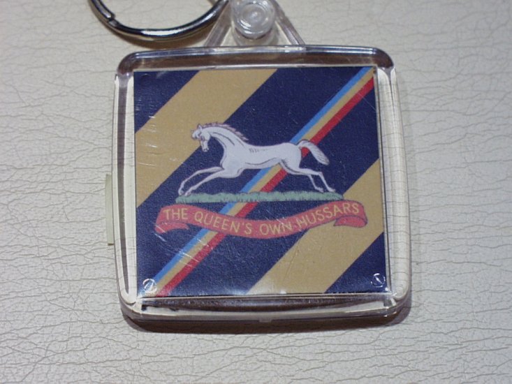 Queen's Own Hussars key ring - Click Image to Close