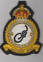 903 Auxiliary Air Force Squadron King's Crown wire blazer badge