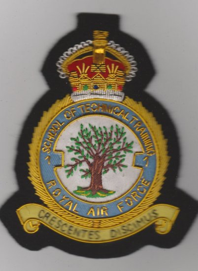 1 School of Technical Training RAF KC blazer badge - Click Image to Close