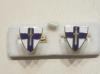 2nd Army enamelled cufflinks