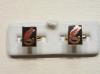 7th Armoured Division (Desert Rats) enamelled cufflinks