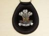 Royal Welsh Regiment leather key ring