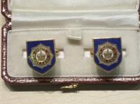Brigade of Guards enamelled cufflinks