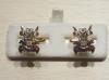 3rd Carabiniers enamelled cufflinks