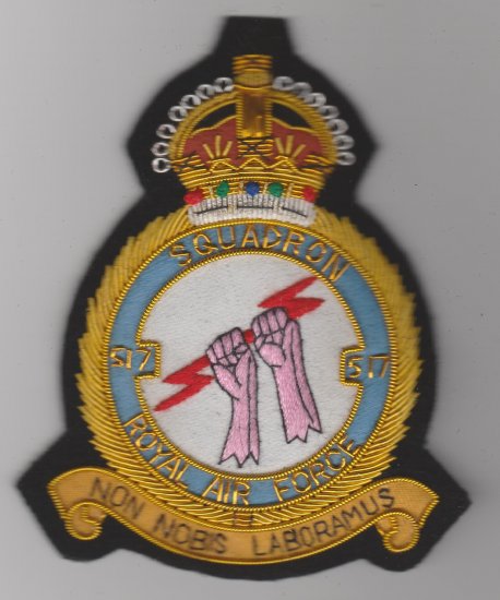 517 Squadron Royal Air Force King's Crown wire blazer badge - Click Image to Close