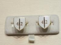 42 Commando enamelled cufflinks