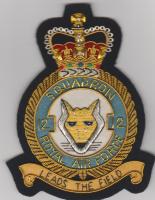 12 squadron RAF QC blazer badge