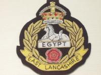 East Lancashire Regiment Kings Crown blazer badge