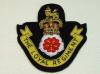The Loyal (North Lancs) QC Regiment blazer badge 87