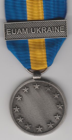 EUESDP EUAM bar Ukraine HQ&Forces full size medal - Click Image to Close