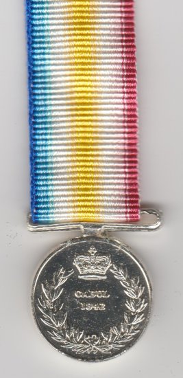 Candahar, Ghunzee, Cabul 1841-2 (Cabul reverse) miniature medal - Click Image to Close