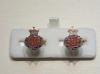 Grenadier Guards cypher enamelled cufflinks