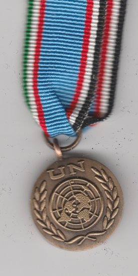 UN Iran/Iraq (UNIIMOG) miniature medal - Click Image to Close