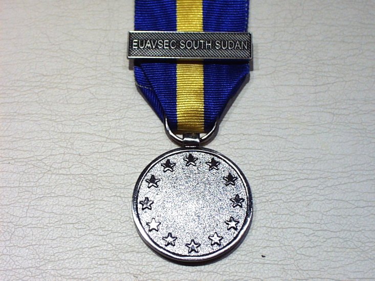 EUESDP Euvasec South Sudan HQ and Forces full size medal - Click Image to Close