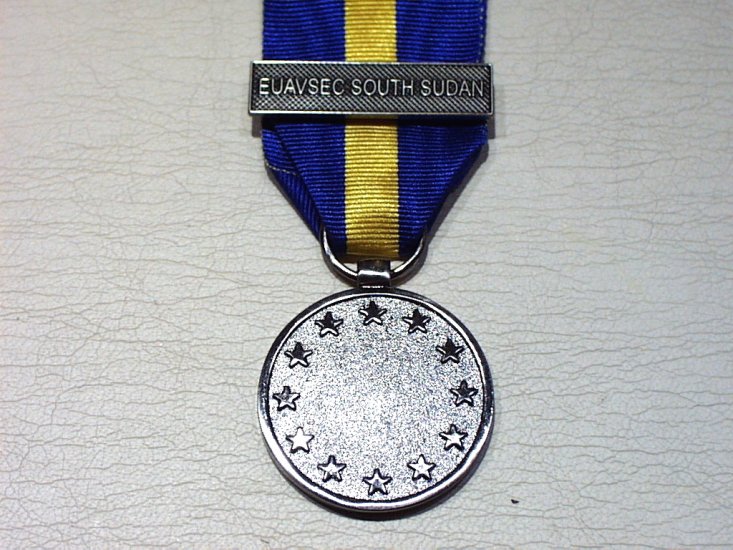 EUESDP Euvasec South Sudan HQ and Forces full size medal - Click Image to Close