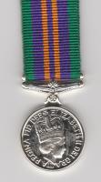 Accumulated Campaign Service medal 2011 miniature medal