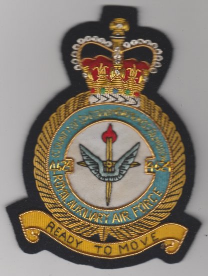 4624 Co. of Oxford Movements Sqdn R Aux Air Force blazer badge - Click Image to Close