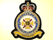 111 Squadron QC wire blazer badge - Click Image to Close