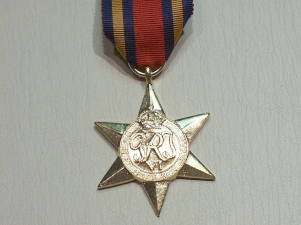 Burma Star full size copy medal - Click Image to Close