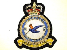 167 Squadron QC wire blazer badge - Click Image to Close