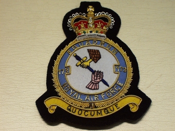 173 sqn raf qc blazer badge - Click Image to Close