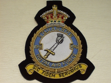 196 sqdn KC wire blazer badge - Click Image to Close