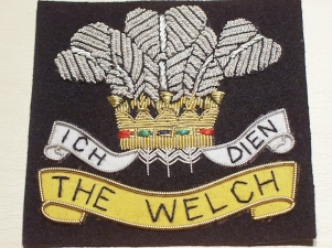 The Welch Regiment blazer badge - Click Image to Close