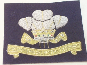 Earl of Chester Yeomanry (Old Pattern) blazer badge - Click Image to Close
