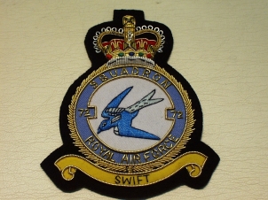 72 Squadron QC RAF blazer badge - Click Image to Close