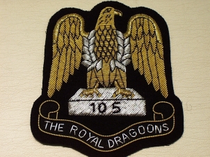 1st Royal Dragoons blazer badge - Click Image to Close