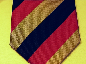 The Light Dragoons Silk striped tie 84 pls - Click Image to Close
