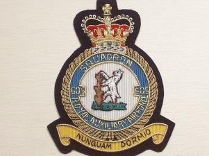 605 (CoW) RAF QC Squadron blazer badge - Click Image to Close
