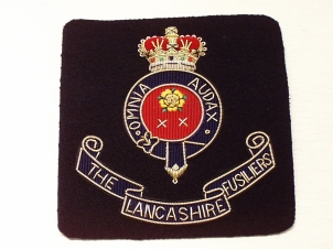 Lancashire Fusiliers (XX) blazer badge - Click Image to Close