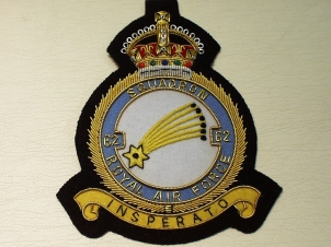 62 Squadron RAF KC blazer badge - Click Image to Close