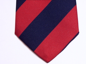 Adjutant General's Corps polyester striped tie - Click Image to Close