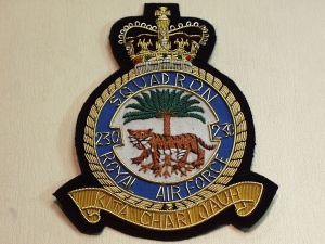 230 Squadron QC RAF blazer badge - Click Image to Close